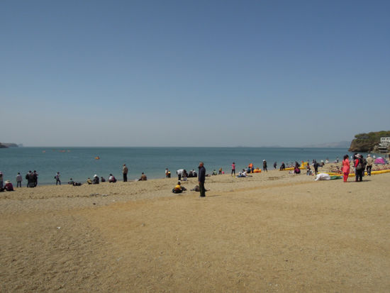 干净的傅家庄浴场