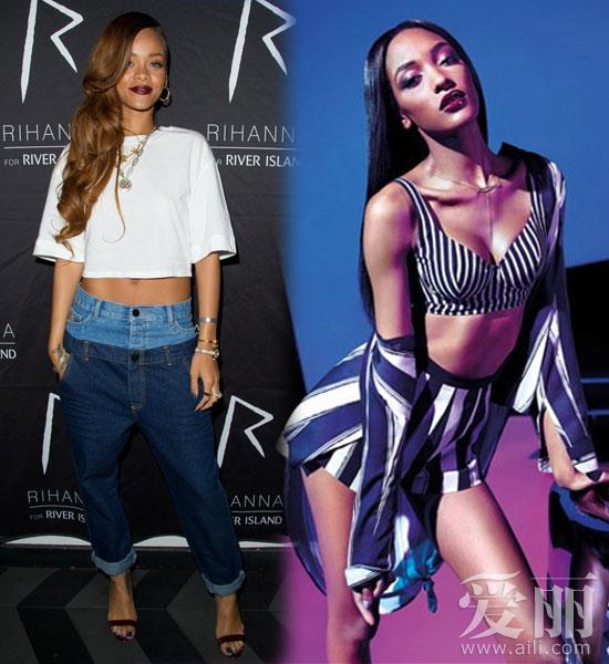 蕾哈娜“玩票”上瘾再为高街品牌设计走秀