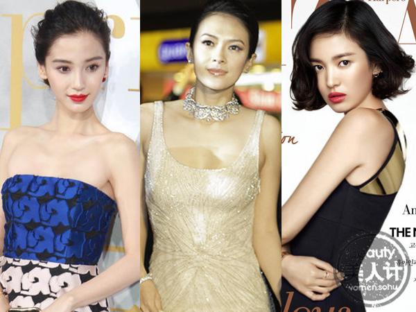 女星性感五官 丰唇大眼成整形范本