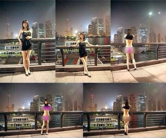 图为该名女子在上海外滩所拍摄的图片 data-cke-saved-src="/uploads/allimg/131010/0TQH916-1.jpg" src="/uploads/allimg/131010/0TQH916-1.jpg"
