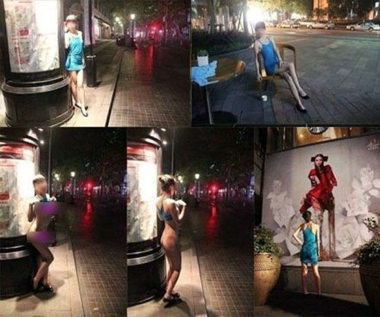 图为该名女子在上海新天地所拍摄的图片 data-cke-saved-src="/uploads/allimg/131010/0TQHV0-2.jpg" src="/uploads/allimg/131010/0TQHV0-2.jpg"